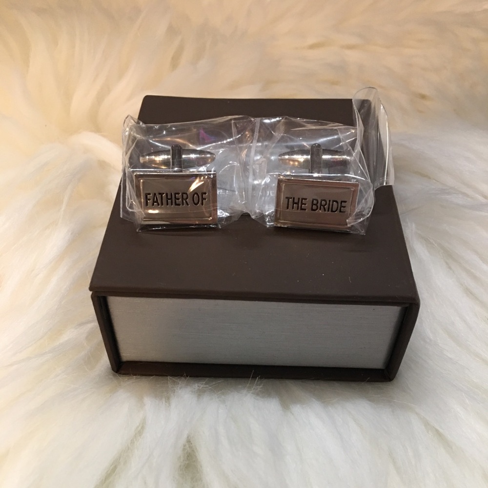 NWT!!! Men's Cufflinks "Father of the Bride"